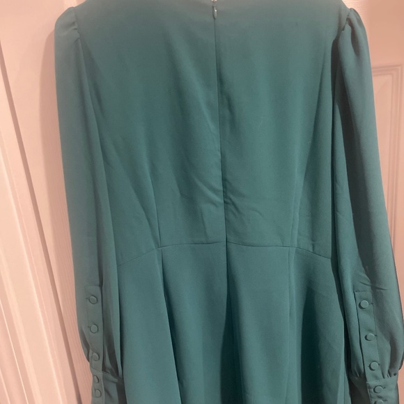 💚👗 Women’s J.Crew Green Dress 14 – Long Sleeve, Great Condition!⭐️ - Picture 3 of 7